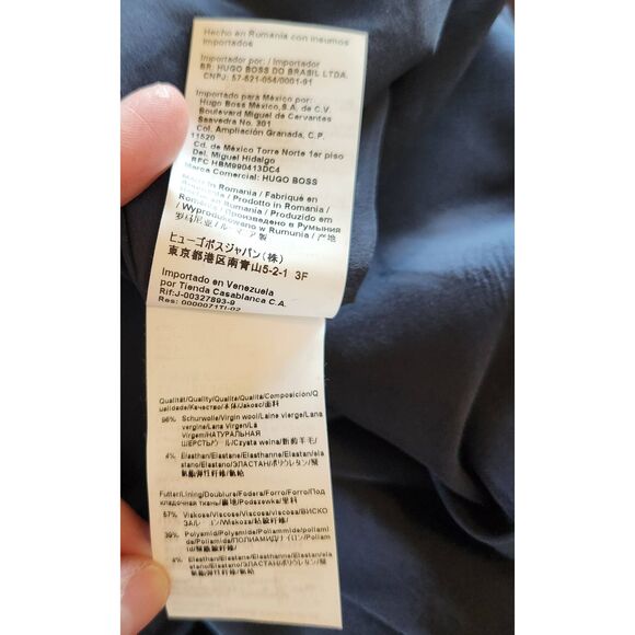 Boss Hugo Boss Daleno Short Sleeve Wool Blend Dress Size 14 - Picture 7 of 7